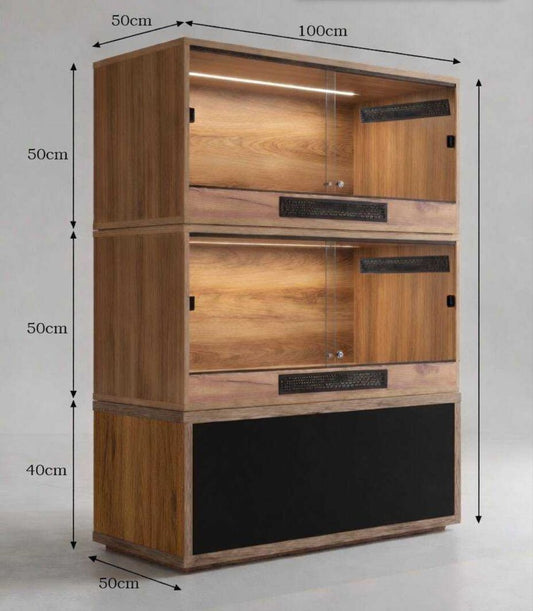 VELKÉ TERÁRIUM S LED OSVĚTLENÍM - K SESTAVENÍ