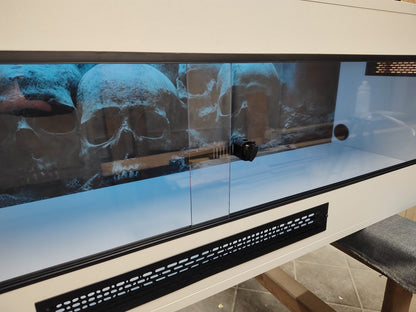 TERRARIUM W KOLORZE BIAŁYM Z LEDEM
