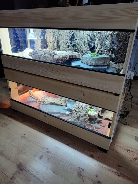 TERRARIUM W KOLORZE DREWNA BRZOZOWEGO